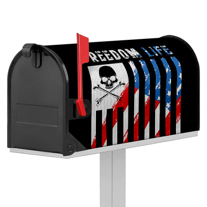American Flag Freedom Life Print Mailbox Cover