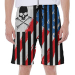 American Flag Freedom Life Print Men's Beach Shorts