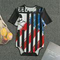 American Flag Freedom Life Print Men's Bodysuit