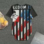 American Flag Freedom Life Print Men's Bodysuit