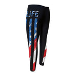 American Flag Freedom Life Print Men's Compression Pants