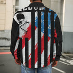 American Flag Freedom Life Print Men's Shirt Jacket