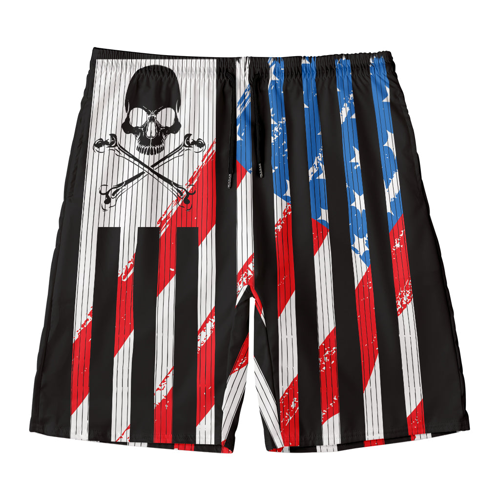 American Flag Freedom Life Print Men's Swim Trunks