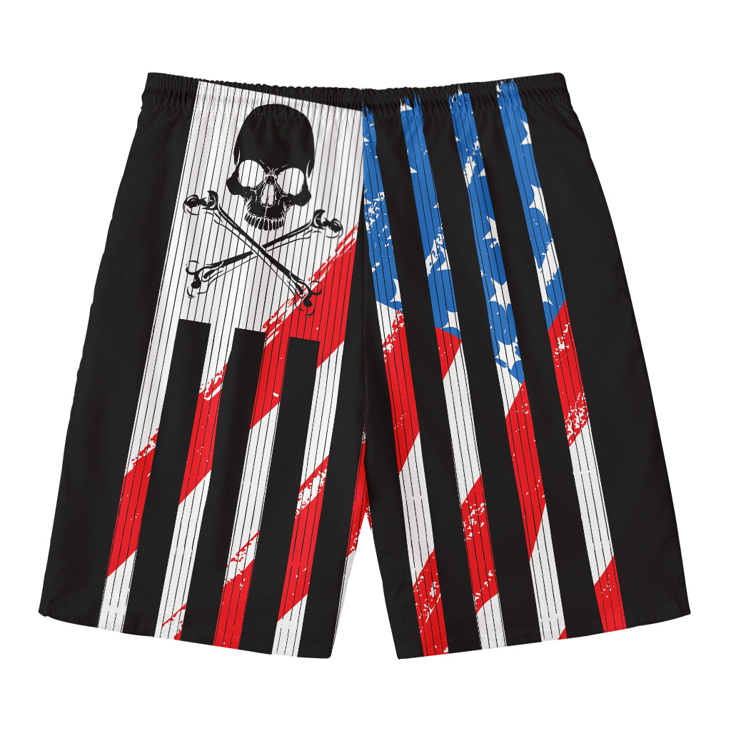 American Flag Freedom Life Print Men's Swim Trunks