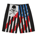American Flag Freedom Life Print Men's Swim Trunks