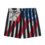 American Flag Freedom Life Print Mesh Shorts