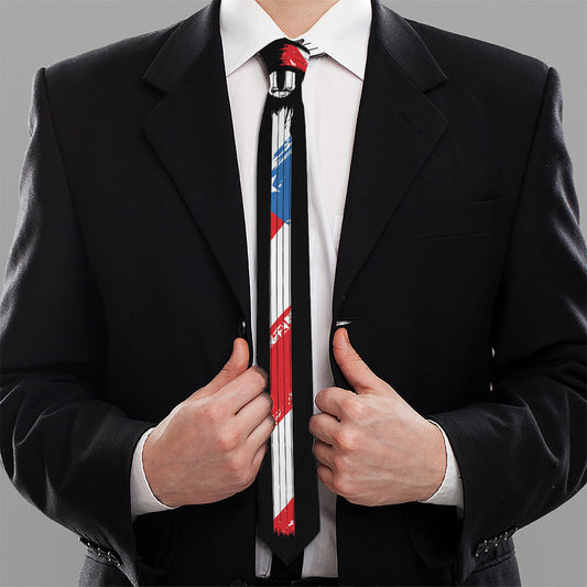 American Flag Freedom Life Print Necktie