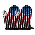 American Flag Freedom Life Print Oven Mitts