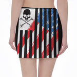American Flag Freedom Life Print Pencil Mini Skirt