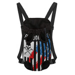 American Flag Freedom Life Print Pet Carrier Backpack
