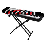 American Flag Freedom Life Print Piano Keyboard Cover