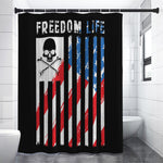 American Flag Freedom Life Print Premium Shower Curtain