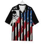 American Flag Freedom Life Print Rayon Hawaiian Shirt