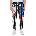 American Flag Freedom Life Print Scuba Joggers