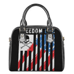 American Flag Freedom Life Print Shoulder Handbag