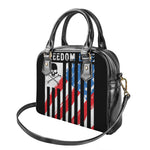 American Flag Freedom Life Print Shoulder Handbag