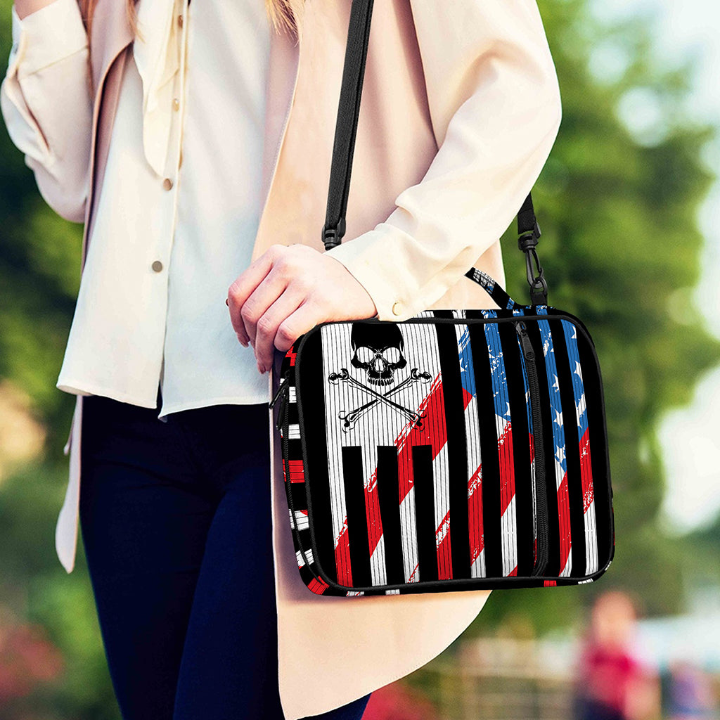 American Flag Freedom Life Print Shoulder Strap Bible Bag