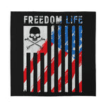 American Flag Freedom Life Print Silk Bandana