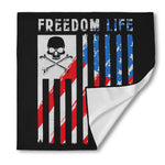 American Flag Freedom Life Print Silk Bandana