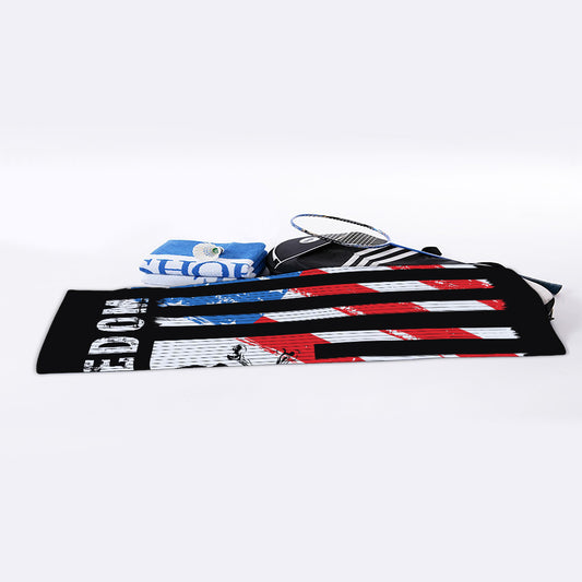 American Flag Freedom Life Print Sports Towel