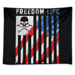 American Flag Freedom Life Print Tapestry
