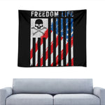 American Flag Freedom Life Print Tapestry