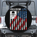 American Flag Freedom Life Print Tire Cover