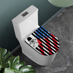 American Flag Freedom Life Print Toilet Lid Cover