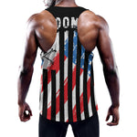 American Flag Freedom Life Print Training Tank Top