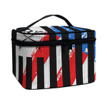 American Flag Freedom Life Print Travel Makeup Bag