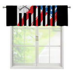 American Flag Freedom Life Print Window Valance