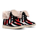 American Flag Freedom Life Print Winter Boots