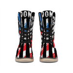 American Flag Freedom Life Print Winter Boots