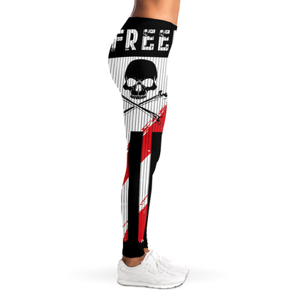 American Flag Freedom Life Print Women's Leggings