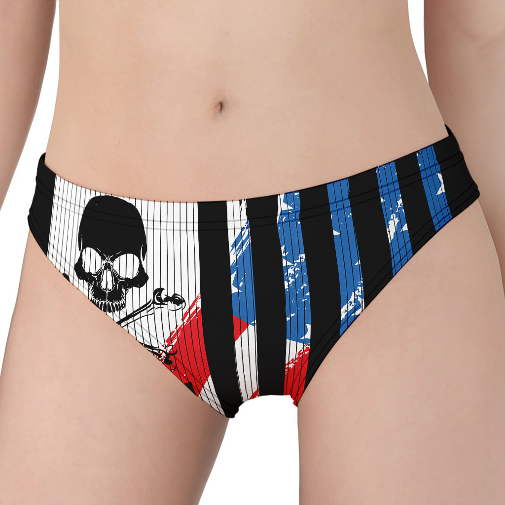 American Flag Freedom Life Print Women's Panties