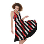 American Flag Freedom Life Print Women's Sleeveless Dress