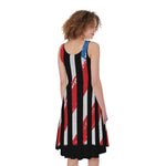American Flag Freedom Life Print Women's Sleeveless Dress