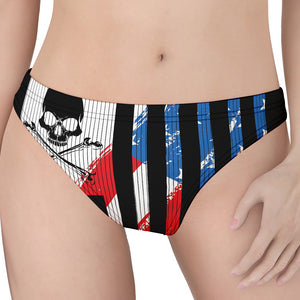 American Flag Freedom Life Print Women's Thong