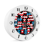 American Flag Jigsaw Puzzle Print Alarm Clock