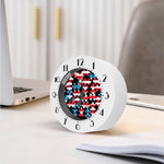 American Flag Jigsaw Puzzle Print Alarm Clock