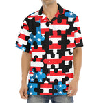 American Flag Jigsaw Puzzle Print Aloha Shirt