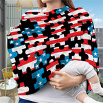 American Flag Jigsaw Puzzle Print Baby Seat Cover