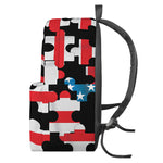 American Flag Jigsaw Puzzle Print Backpack