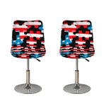American Flag Jigsaw Puzzle Print Bar Stool Covers