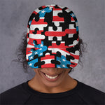 American Flag Jigsaw Puzzle Print Baseball Cap