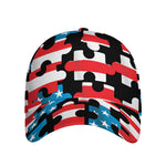 American Flag Jigsaw Puzzle Print Baseball Cap
