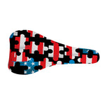 American Flag Jigsaw Puzzle Print Bicycle Seat Cover