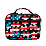 American Flag Jigsaw Puzzle Print Briefcase Bible Bag