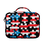 American Flag Jigsaw Puzzle Print Briefcase Bible Bag