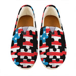 American Flag Jigsaw Puzzle Print Casual Shoes